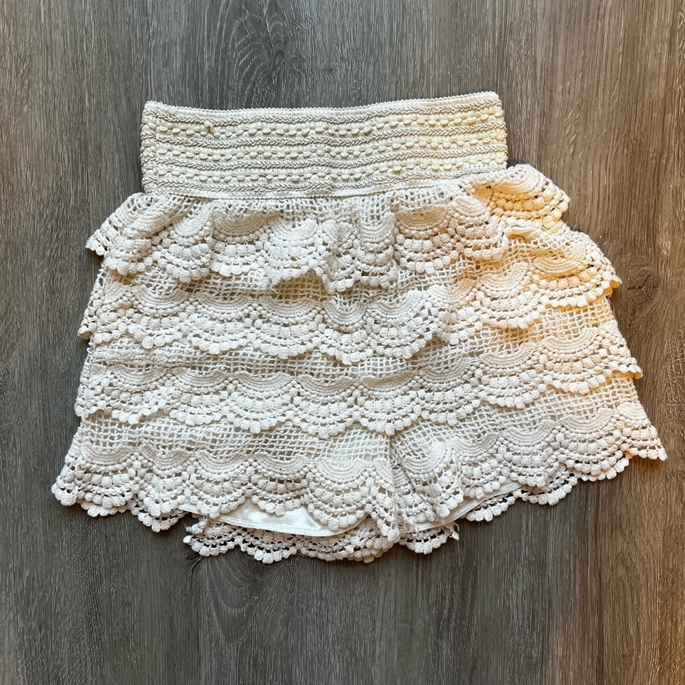 ruffle skirt w/ shorts underneath